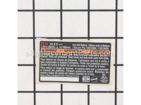 10085508-1-M-Ryobi-940045065-Label Data P510