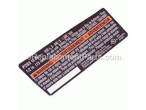 10085511-1-M-Ryobi-940045142-Data Label P203