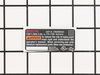 Label Data – Part Number: 940078056