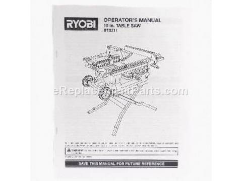 10086608-1-M-Ryobi-987000586-Manual Operators Bts211