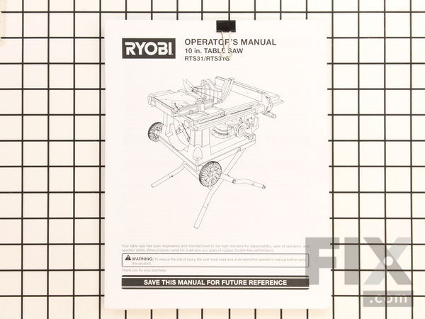 10086647-1-M-Ryobi-988000931-Manual, Operators Rts31