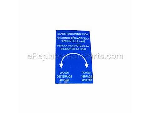 10087758-1-M-Ryobi-S1606009-Blade Tensioning Label