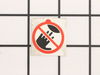 No Hands Label – Part Number: 080009005905