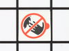 No Hands Warning Label – Part Number: 089110113913