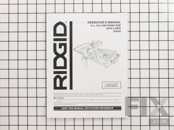 10105019-1-M-Ridgid-990000174-Operator'S Manual
