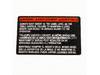 Warning Label – Part Number: 5140083-43