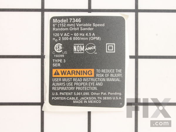 10115595-1-M-Porter Cable-A25830-Spec-Label