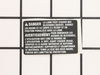 Warning Label French – Part Number: 10-15-0313