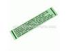 Warning Label – Part Number: 10-98-6590