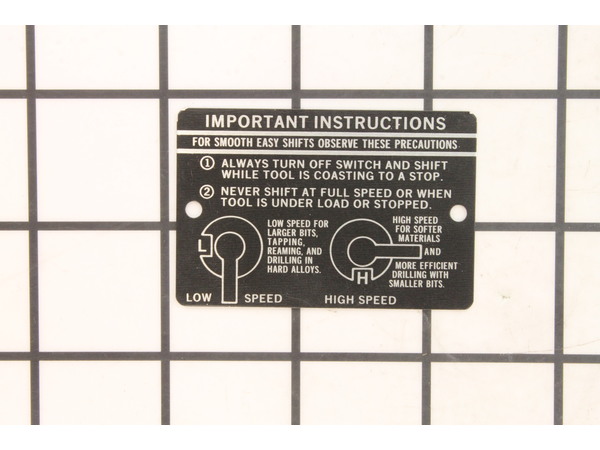 10119951-1-M-Milwaukee-12-98-2105-Instruction Plate