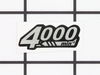 4000Rpm Indication Label – Part Number: 808575-1