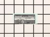Name Plate 9564CV – Part Number: 852385-8