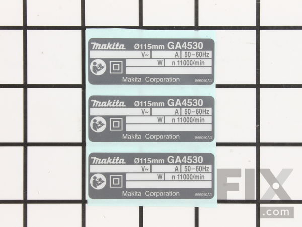 10155286-1-M-Makita-866050-3-Ga4530 Name Plate