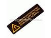 Label,Warning – Part Number: 148524-01