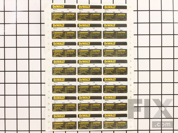 10167321-1-M-DeWALT-233308-00-Dewalt Np-sheet (label)