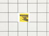 Warning Label – Part Number: 5140110-73