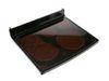 Main Cooktop Glass - Black – Part Number: WB62T10475