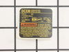 Nameplate – Part Number: 586842-03