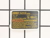 Name Plate – Part Number: 615619-00