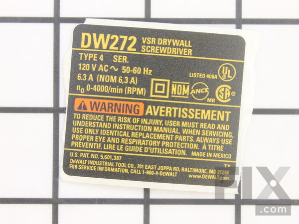 10181836-1-M-DeWALT-616788-00-Name Plate
