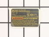Nameplate – Part Number: 620806-00