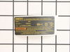 Nameplate – Part Number: 636946-00