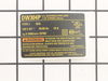 Name Plate – Part Number: 638662-00