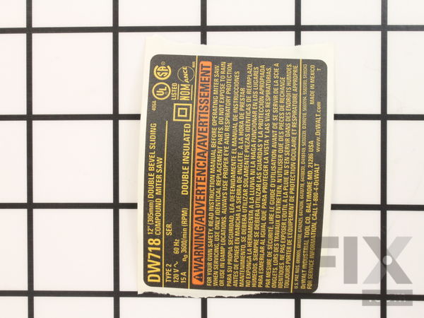 10183384-1-M-DeWALT-642357-00-Nameplate