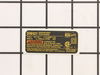 Nameplate – Part Number: 652281-00