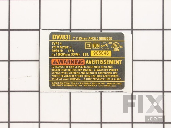 10183960-1-M-DeWALT-657362-00-Name Plate