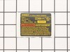Name Plate – Part Number: 657362-00