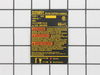 Name Plate D25851 Ty.1 – Part Number: N029867