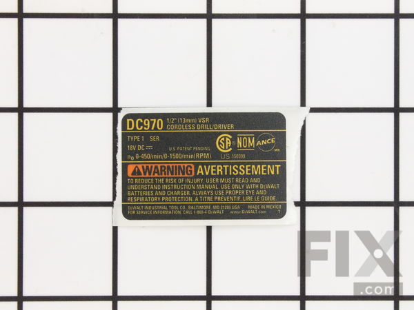 10187381-1-M-DeWALT-N030974-Nameplate