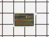 Nameplate – Part Number: N030974