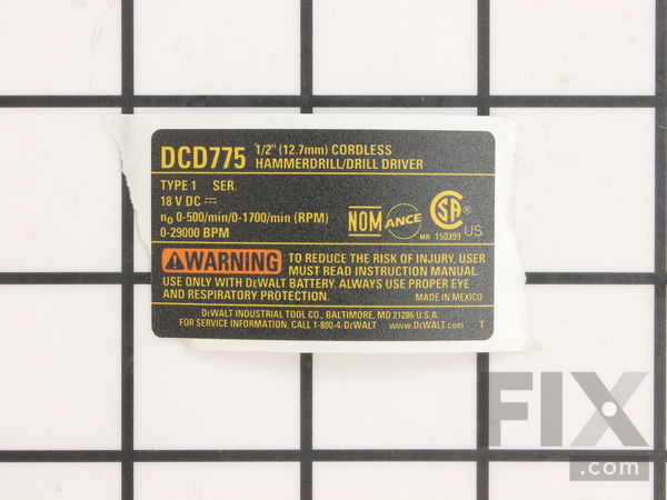 10187417-1-M-DeWALT-N031784-Nameplate