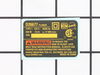 Nameplate D26677 Type 1 – Part Number: N047144