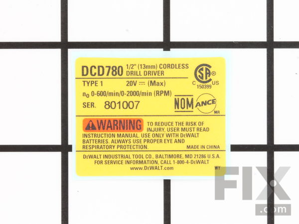 10188034-1-M-DeWALT-N078824-Nameplate