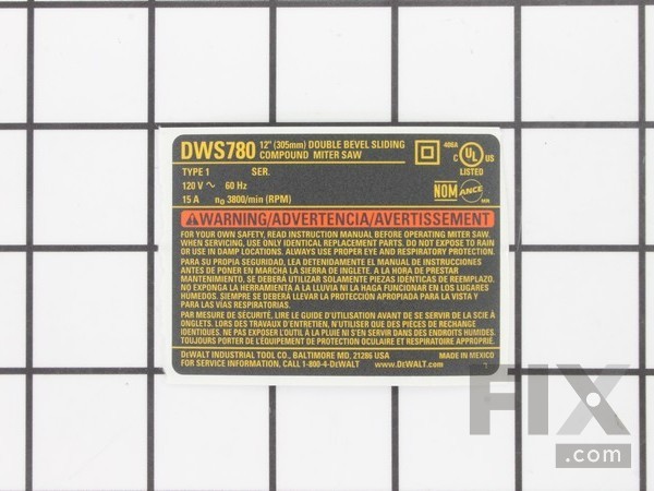 10188146-1-M-DeWALT-N084741-Nameplate