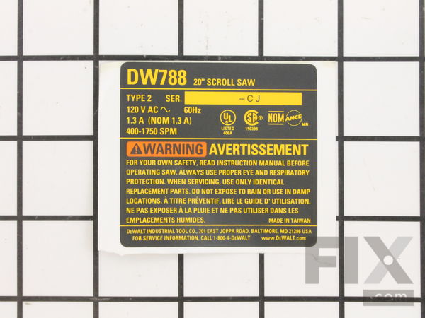 10188478-1-M-DeWALT-N114925-Nameplate