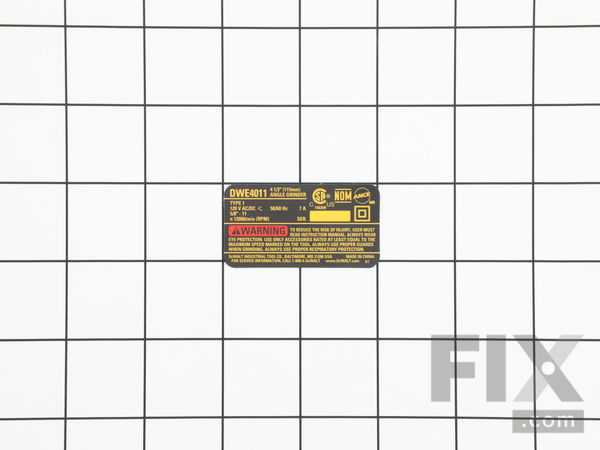 10188761-1-M-DeWALT-N149169-Name Plate