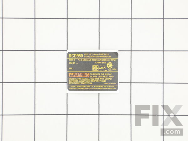 10188789-1-M-DeWALT-N155142-Rating Label