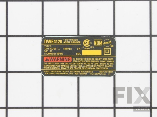 10188794-1-M-DeWALT-N157451-Nameplate