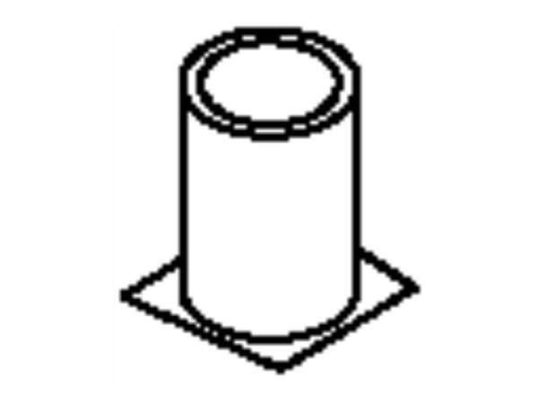 1021193-1-M-GE-WB38K10013        -VENT TUBE
