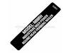 Label,N88Rh – Part Number: 120879
