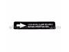 Label – Part Number: A21678S