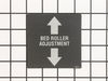 Adjustment Label – Part Number: A26372