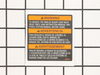 Warning Label – Part Number: A28976S