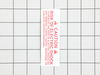 Caution Label – Part Number: H02564-2