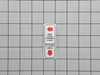 Label, Keep Screen Clean – Part Number: H10565