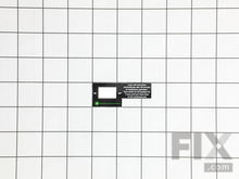 Label-Laser On-Off – Part Number: JMS10SCMS-200
